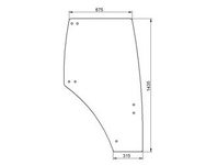 szyba do ciągnika Fendt - drzwi prawe 117810030020 (1334)