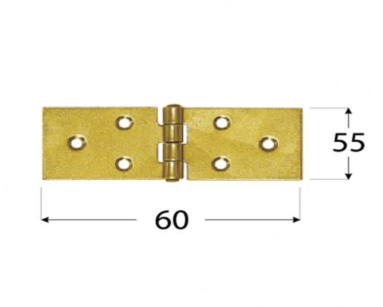 Zawias budowlany 60x55x2,5 klapy skrzynie domax