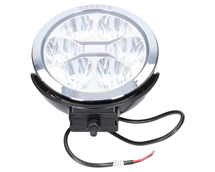reflektor drogowy i pozycyjny LED WESEM 180mm z ramką chromowaną FERVOR 180 LUM2.51200