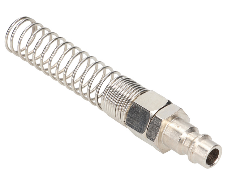 Króciec szybkozłącza pneumatycznego na przewód spiralny 8x12 ze sprężyną