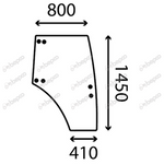 szyba Landini, McCormick - drzwi prawe 3678134M1 (4979)