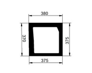 szyba do ciągnika Valtra - przednia dolna lewa V36482610 (2027)