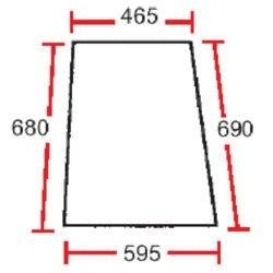 szyba - drzwi górna 1897860M1