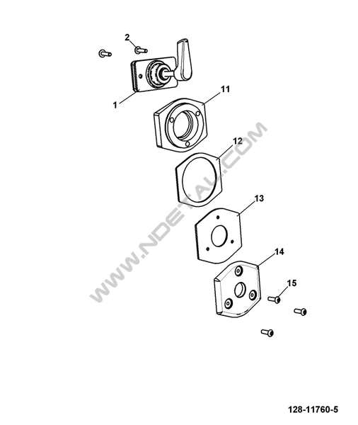 śruba M5x15 podkładki zamka szyby koparko-ładowarka JCB 2CX, 3CX, 4CX 826/01723