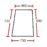 szyba - drzwi górna 1897857M1
