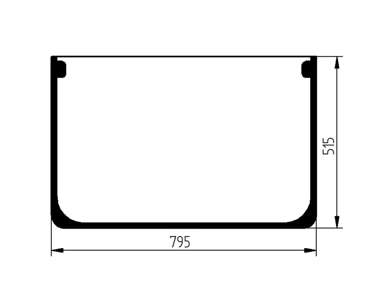 szyba koparka Liebherr - przednia dolna 11643865, 10492965, 10450204 (2883)