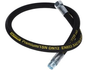 Przewód hydrauliczny L-1100mm AB M22x1.5 DN12-1SN 160 Bar Waryński