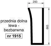 szyba Lamborghini Premium 850 950 1050 1060 1100 1300 - przednia dola lewa (1915)