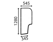 szyba Wacker Neuson - boczna lewa 1000174037 (3711)