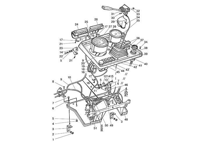 przełącznik świateł roboczych klawiszowy MTZ P147M0429 ORYGINALNY