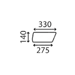 szyba Landini, Massey Ferguson - drzwi dolna 3616837M2