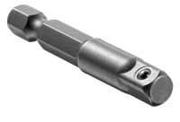 Uchwyt adapter do nasadek 1/4 HEX na 1/4 Kwadrat, L=50 mm MJW