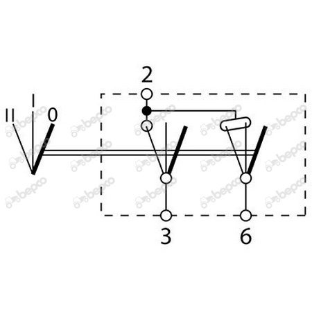 włącznik, przełącznik światła 42x22mm 3 położenia 3 PIN Ford, New Holland, MF 83982993