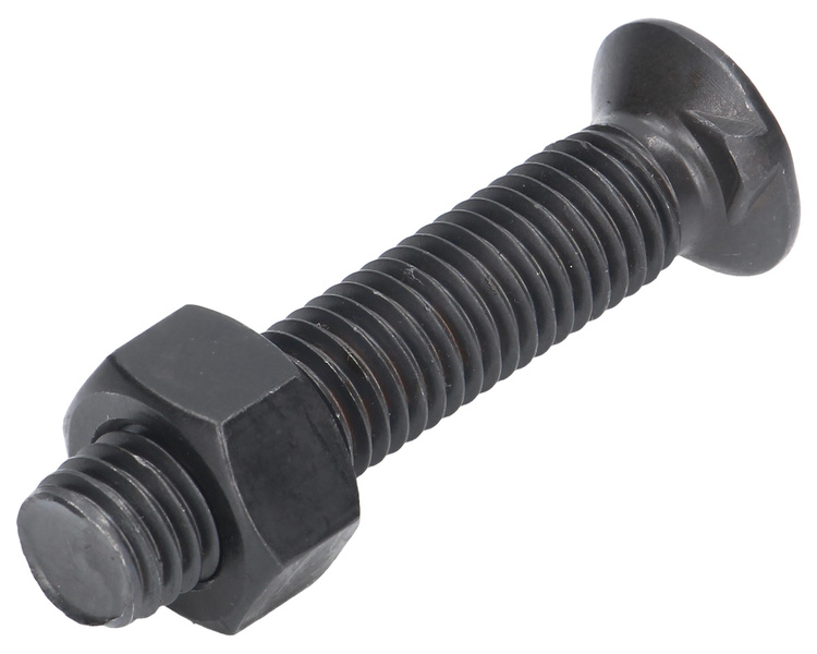 Śruba kpl. płużna dwunoskowa M12x60 mm kl.12.9 Waryński 