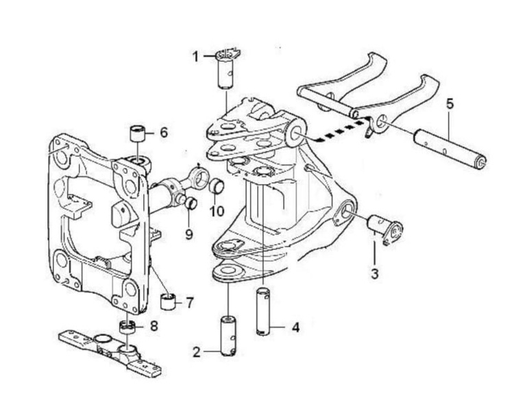 tuleja sworznia konika dolna Volvo V11884714