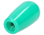 gałka dźwigni wydłużona 52mm, M8 zielona