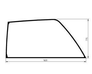 szyba ładowarka teleskopowa CAT - boczna prawa 174-1044 (3008)