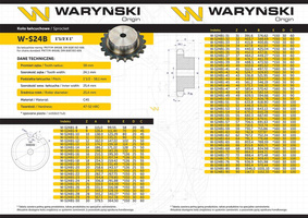 Koło zębate hartowane z kołnierzem 24B-1 (R1 1.1/2) Z-24 Waryński