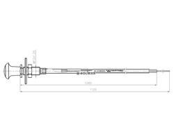 Linka - Rozdzielacz napędu L-1120mm 6490209 ZETOR Waryński