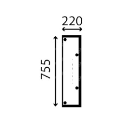 szyba do ładowarki teleskopowej Claas - tylna prawa 03223610