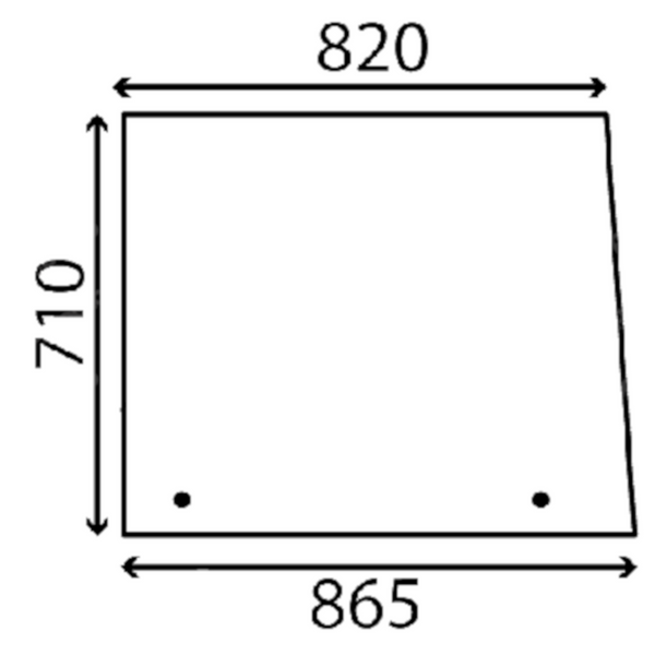 szyba do ciągnika Fendt - boczna otwierana F182800201460