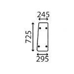szyba JCB - boczna tylna prawa KHN1290