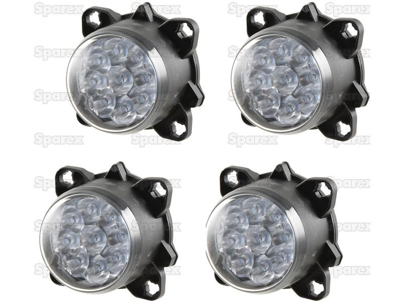 lampy przednie LED drogowe i mijania Massey Ferguson kpl 4 szt S.163751