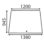 szyba do ciągnika Case - przednia 3224184R1