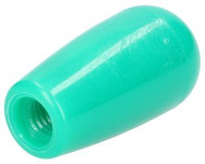 gałka dźwigni wydłużona 52mm, M10 zielona
