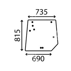 szyba MF serie 5400 - tylna 4272761M1 (1585)