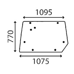 szyba - tylna 3781538M1 (4857)