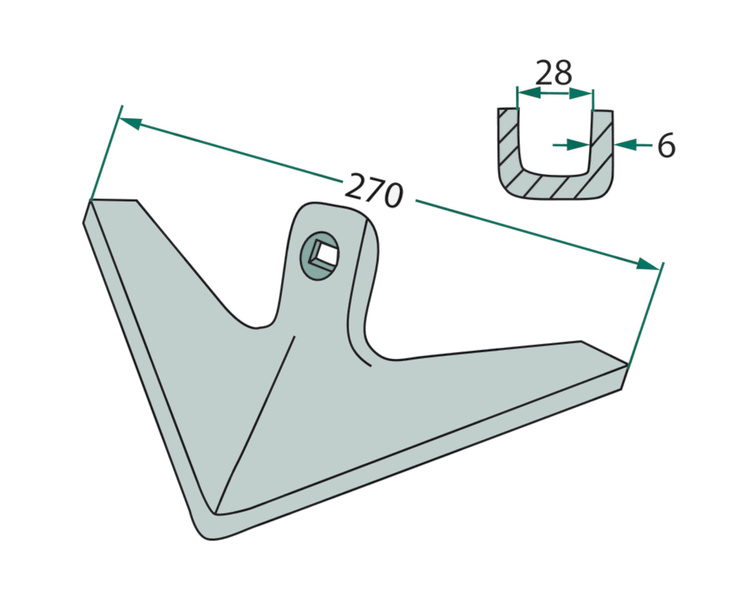 Gęsiostopka gęsiostópka 86014 Farmet 270mm