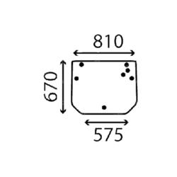 szyba Case - tylna 450263A1 (3049)