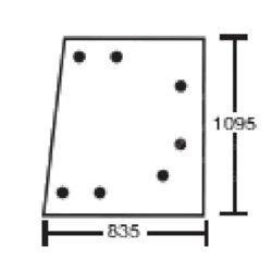 szyba JCB - boczna 827/20128