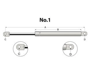 siłownik amortyzator gazowy A=XXX F=XXXN STABILUS 324813