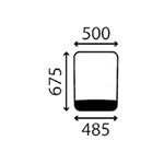 szyba Liebherr - przednia 9930942