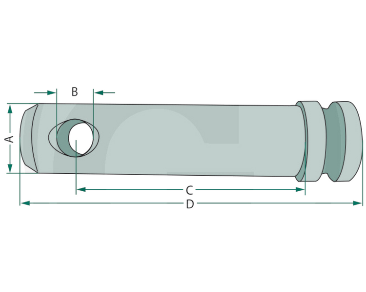 Sworzeń łącznika górnego 110mm fi 19mm