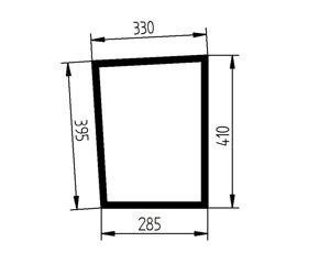 szyba JCB Fastrac 2155 2170 1115 1125 1135 2115 2125 2135 2140 2150 - przednia dolna prawa 827/20366 (2649)
