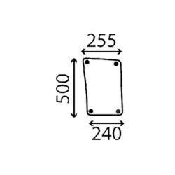 szyba Massey Ferguson - przednia dolna 3301878M2