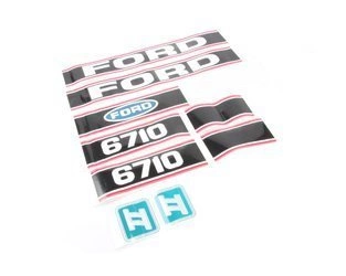 naklejka, logo na maskę ciągnik Ford 6710 22238670