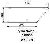 szyba Case seria XLN - tylna dolna (2381)