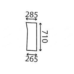 szyba do ciągnika John Deere - przednia dolna R137116