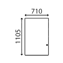 szyba JCB - przednia KHN1297