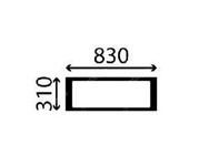 szyba minikoparka Komatsu PC - dachowa 22M-54-R4210 (5247)