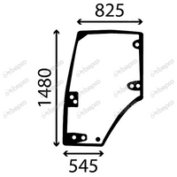 szyba CASE MX 180 200 210 220 230 240 255 270 285 - drzwi lewe (1025)