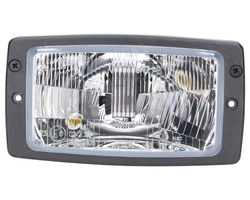 lampa przednia, reflektor Fendt z oświetleniem postojowym 183x102mm