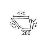 szyba do ciągnika Fendt - boczna dolna prawa 524810011230 (4923)