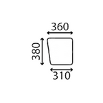 szyba Takeuchi - boczna dolna prawa 5686-39530