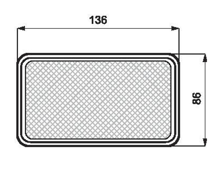 Lampa cofania 12/24V W11 58u WAŚ