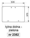 szyba Case seria XLN - tylna dolna (2382)